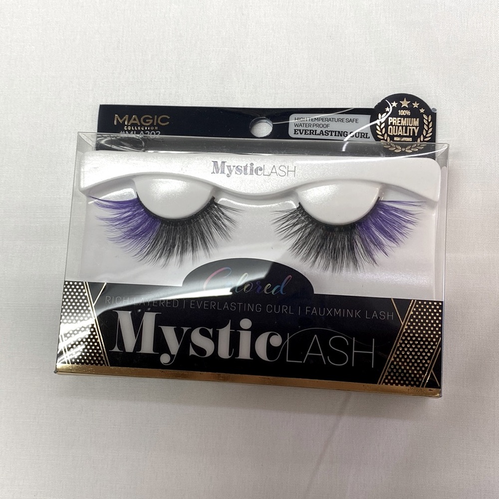 MysticLash by Magic Collection MLA202 colored Purple and black lashes